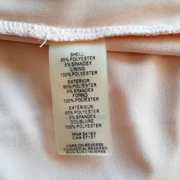 Karl Lagerfeld Sleeveless Drape Top in Blush Pink Small - Picture 4 of 5